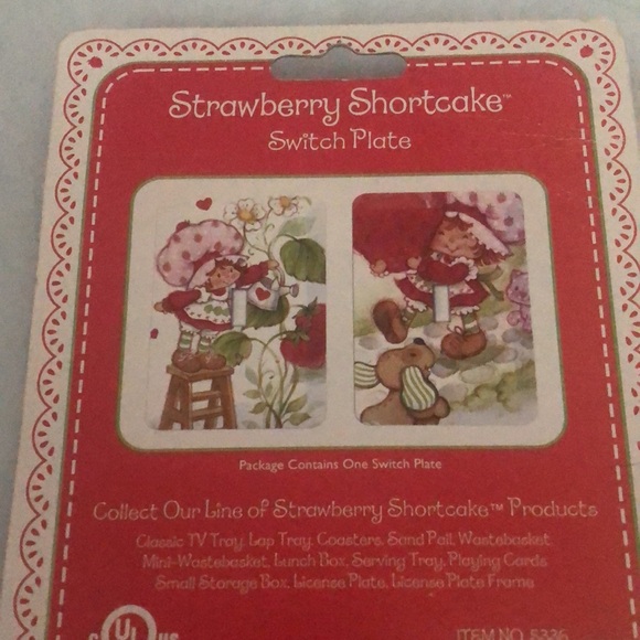 Strawberry Shortcake switch plate new RIX Products LLC - Picture 2 of 2